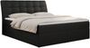 Boxspringbett Polsterbett mit Multipocket-Matratze und Topper - DIEGOS - 160x200cm - Schwarz Kunstleder - H4 Bild 3