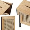 Wäschekorb Tervola 51 L Schwarz/Bambus [en. casa] Bild 5