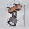 hofstein Wandleuchte »Villanuova« Wandlampe aus Metall/Holz in Braun/Schwarz/Grau, ohne Leuchtmittel, Leuchte im Industrial-Design mit verstellbarem Strahler, 1xGU10 Bild 2