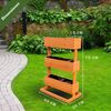 Coemo Vertikalbeet Hochbeet 3 Etagen inkl. Pflanzfolie 50x30x75 Bild 5