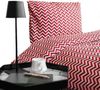 Bettwäsche 100% Baumwolle Jersey – Ganzjahresbettwäsche, Zick-Zack Design 135x200 cm Bild 2