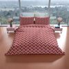Bettwäsche 100% Baumwolle Jersey – Ganzjahresbettwäsche, Zick-Zack Design 135x200 cm Bild 5