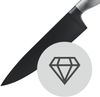 WMF Ultimate Black Fleischmesser 34 cm, Made in Germany, Küchenmesser dauerhaft scharf, Diamond Cut, Klinge 20 cm, immerwährende Schärfe, sicherer Fingerschutz, ergonomischer Griff Bild 4