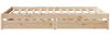 vidaXL Massivholzbett ohne Matratze 140x190 cm Kiefernholz 3301428 Bild 5