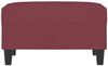 vidaXL Fußhocker Weinrot 70x55x41 cm Stoff 349353 Bild 3