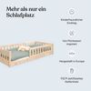 Ehrenkind Kinderbett Bodenbett aus aus massivem Kiefernholz mit Rausfallschutz (Hochwertiges Kinderbett aus FSC® zertifziertem Holz / Bodenbett in 90x200, Montessori Kinderbett 90x200cm), Bodenbett 90x200 cm, aus FSC zertifiziertem Holz Bild 3