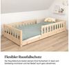 Ehrenkind Kinderbett Bodenbett aus aus massivem Kiefernholz mit Rausfallschutz (Hochwertiges Kinderbett aus FSC® zertifziertem Holz / Bodenbett in 90x200, Montessori Kinderbett 90x200cm), Bodenbett 90x200 cm, aus FSC zertifiziertem Holz Bild 4
