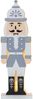 LED Nussknacker Nutcracker Holz Batterien Timer grau H 25cm Bild 1