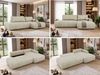 Ecksofa TAREN L mit Schlaffunktion, Bettkasten, DL-Mechanismus, Wellenfederung und freistehendem, Sofa mit Stauraum - Beige Velvet - Rechts Bild 2