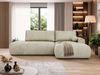 Ecksofa TAREN L mit Schlaffunktion, Bettkasten, DL-Mechanismus, Wellenfederung und freistehendem, Sofa mit Stauraum - Beige Velvet - Rechts Bild 4