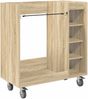 vidaXL Golf Schrank Mit Rad Uni Sonoma-Eiche 90 x 45 x 98 cm 899465 Bild 2