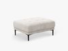 Micadoni Hocker Bemy Groß 1-Sitzer Strukturierter Stoff Beige Bild 2