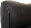 MCA Relaxsessel Montreal, Fernsehsessel Hocker, Echtleder 130kg belastbar ~ schwarz, honigfarben Bild 3