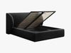 Micadoni Polsterbett Miley Chenille Haga Schwarz 160x200 Bild 4
