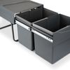 emuca 8199523 Abfallsorter 30 (2x15) Liter Abfallvolumen mit Handauszug / Müllbehälter Bild 5