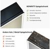 WDWRITTI Spiegelschrank Schwarz mit beleuchtung Hängeschrank 3Lichtfarben Dimmbar Anti-fog (Badezimmerspiegelschrank mit LED mit / ohnne Rasiersteckdose, Speicherfunktion, 1 türen 50x70cm, 40x60cm, Doppelseitiger Spiegel, Alu-Schranktür) Full Surround ... Bild 3