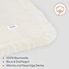 Lionelo Bamboo Blanket, Babydecke, Kuscheldecke Baby, leichte Bambusdecke, Wickelauflage, 100% Baumwolle, nNatürlich, Weich, Antibakteriell, Hypoallergisch, vom 1. Lebenstag an, 100x75 cm Bild 4