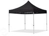 3x3 m Faltpavillon, ECONOMY Alu 32mm, Seitenteile mit Panoramafenster, schwarz Bild 2