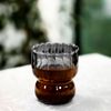 8er Set Moderne Gläser 300 ml Riffle Design Trinkgläser aus Borosilikatglas in Schwarz Bild 3