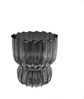 8er Set Moderne Gläser 300 ml Riffle Design Trinkgläser aus Borosilikatglas in Schwarz Bild 2