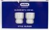 8er Set Moderne Gläser 300 ml Riffle Design Trinkgläser aus Borosilikatglas in Schwarz Bild 5