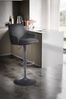 Barhocker Samt Schwarz Hocker mit Lehne 86 - 106 cm, Küchenhocker Höhenverstellbar Modern 100 kg, Barstuhl Tresenhocker mit Metall-Trompetenfuß, Bistrohocker Gepolstert mit Armlehne Bild 3