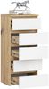 Raumhirsch Furniture Kommode mit 5 Schubladen 40 cm breit Holz Schrank, (viele Farbvarianten - Maße: 40 x 92 x 35 cm) - Hochwertig & stabil Bild 3