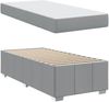 vidaXL Bettrahmen Hellgrau 90 x 190 cm Stoff 3398251 Bild 5