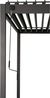 LECO Lamellenpergola BASIC, Aluminiumgestell und Stahl-Lamellen anthrazit, 3x3 m Bild 3