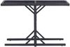 vidaXL Gartentisch Schwarz 110×53×72 cm Glas und Poly Rattan 46452 Bild 2