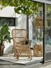 Gartensessel Vallda mit Armlehne aus Rattan, Boho Stil, natur, ideal für Outdoor Bild 5
