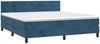 vidaXL Boxspringbett mit Matratze Dunkelblau 180x200 cm Samt 3141201 Bild 3