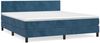 vidaXL Boxspringbett mit Matratze Dunkelblau 180x200 cm Samt 3141201 Bild 2