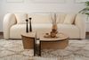 Couchtisch, 'Orion', 35 x 90 x 90, Honigeiche, Schwarz Bild 3