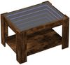LED-Couchtisch, Sofatisch Räuchereiche 73x53x45 cm Holzwerkstoff Bild 3