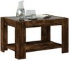 LED-Couchtisch, Sofatisch Räuchereiche 73x53x45 cm Holzwerkstoff Bild 5