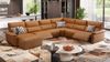 Sofanella Wohnlandschaft Merdia Ledersofa Eckcouch Sofa in Grau Bild 5