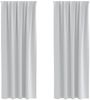 vidaXL Verdunkelungs-Vorhänge mit Ringen 2 pcs Helles Grau 4107461 Bild 2