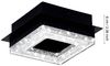 Eglo 99324 Deckenleuchte FRADELO 1 LED 1X4W Stahl, Kunststoff schwarz, Kristall klar L:14cm B:14cm H:6cm 3000K Bild 2