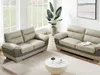 Vente-unique - Ledersofa 2-Sitzer - Taupe - FRANCESCA Bild 3