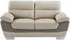 Vente-unique - Ledersofa 2-Sitzer - Taupe - FRANCESCA Bild 2