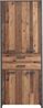 FORTE Clif Aktenschrank, Grau/Braun, 86,7 x 220,7 x 41,6 cm Bild 2