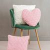 MAGMA Herzkissen FLUFFY HEARTS Plüschformkissen flauschig kuschelig Sofakissen - ca. 40 x 35 cm weiß Bild 2