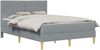 vidaXL Bettrahmen Hellgrau 160 x 200 cm Polyester 3414964 Bild 2