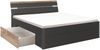 Bettanlage >Isobel< in Graphit - 185x97x205cm (BxHxT) Bild 2