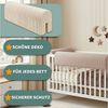 Totsy Baby Bettkantenschutz für Kinderbetten 70 cm - Schutz für Bettrahmen Kantenschutz Kinder Babybett Minky Rosa Bild 3