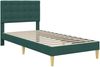 vidaXL Bettrahmen mit Kopfteil Dunkelgrün 80 x 200 cm Stoff 42027758 Bild 3