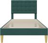 vidaXL Bettrahmen mit Kopfteil Dunkelgrün 80 x 200 cm Stoff 42027758 Bild 4