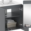 Badmöbel-Set Izan Grau 2 Teile Vicco Bild 5