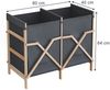 Badschrank für Wäsche Bruno Grau 80 x 64 cm mit 2 Fächern Vicco Bild 2